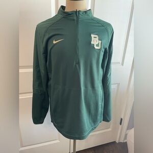 Men’s size medium Nike dry fit quarter zip field shirt. Baylor University bears.